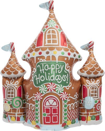 Northstar Balloons Gingerbread House Helium Foil Balloon - 33 inch