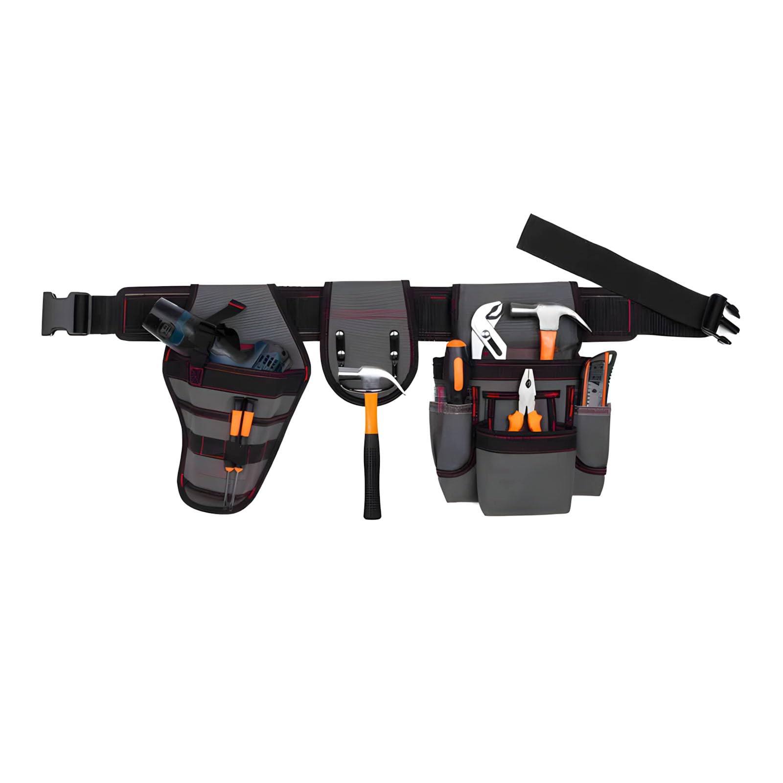 Multipocket Tool Organiser Bag Waist Pack Waterproof 600D Cloth Construction Gardening Gear Storage Toolbelt Electrical Repair Bag