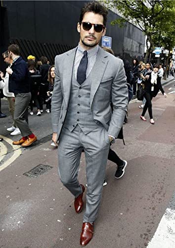 Men's Suit Business Trip Casual Daily Single Breasted Jacket Vest and Pants2