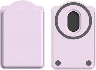 XFSRG Cartera Magnética Adhesiva para Móviles Tarjetero Magnético Elegante y Práctico Porta Tarjetas para Uso Diario y Viajes(Rosa)