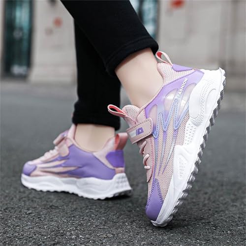 Girls Tennis Athletic Shoes Kids Mesh Breathable Walking Running Sneakers Lightweight Anti-Slip Wide Trainers4