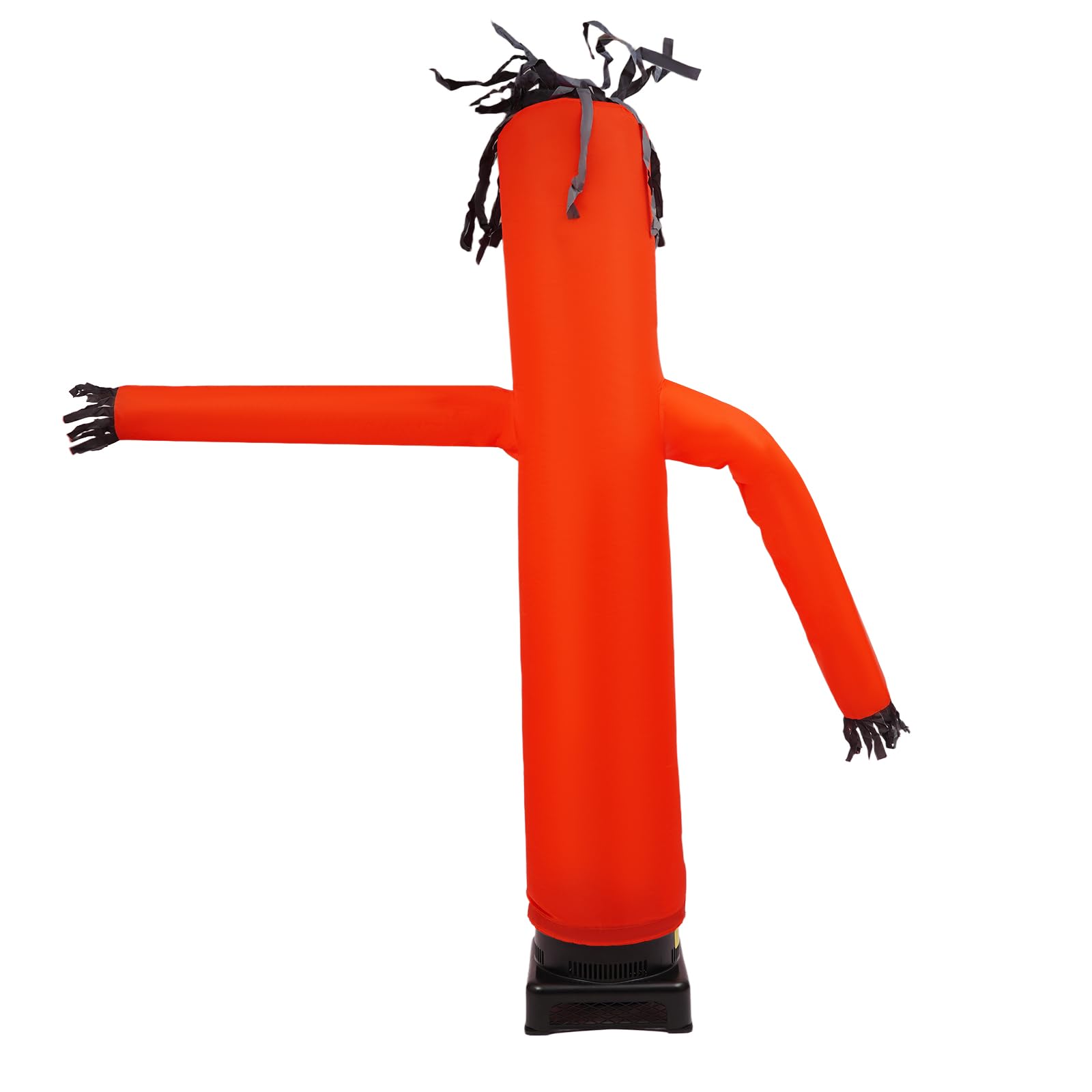 Ballatore gonfiabile da 2,4 m con ventilatore da 550 W, Waving Tube Man per pubblicità, eventi, negozi e festival, modello Sky Dancer resistente alle intemperie, rosso e nero, elettrico