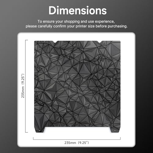 YOOPAI Doppelseitig Texturiert PEI + Glattes PEO Druckplatte 235x235mm, Magnetisch Spring Steel Druckbett für Creality Ender 3/ Ender 3 Pro/Ender 3 V2/ Ender 3 S1/ Ender 3 Neo/Voxelab Aquila – Bild 6