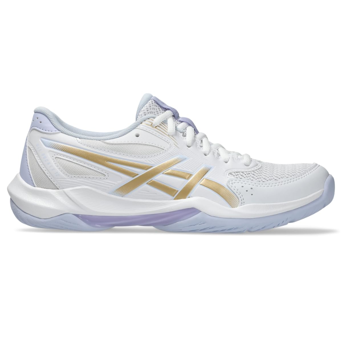 Asics Women's Gel-Rocket 12 Volleyball Shoes, 8.5, White/Champagne