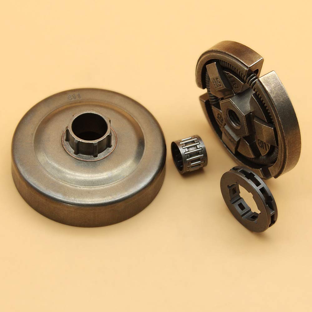 Tiempo Beixi .325" Teniendo Embrague del Tambor Piñón Lamer Conjunto Compatible con Husqvarna 254 154 55 50 51 55 EPA Ranchero Motosierra Piezas 503 088 702, 503 08 87 02