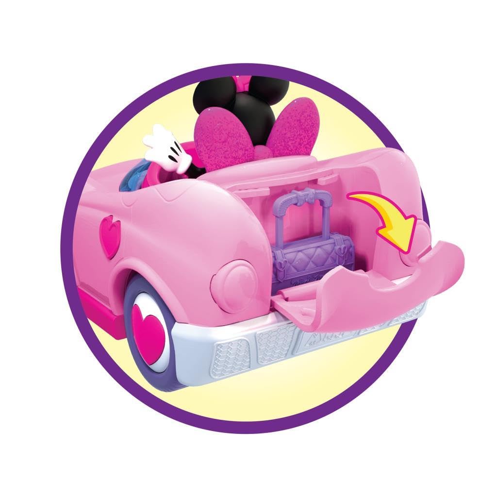 Minnie, veicolo con 1 statuetta da 7,5 cm e 1 accessorio, diversi modelli disponibili, giocattolo per bambini dai 3 anni, Modelli Assortiti