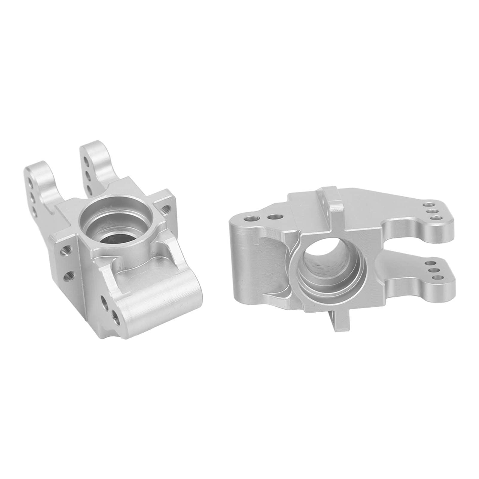 Wymiana mocowania tylnej osi RC Stop aluminium Trwałe mocowanie tylnej osi napędowej o dużej wytrzymałości dla Corally Kronos 6S 1/8 RC Truck 2 szt. Srebrny 57x35x32mm