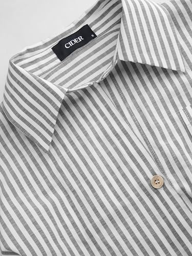 CIDER Women Stripe Twist Shirt Button Down Sleeveless Blouse Collared Neck Shirts2