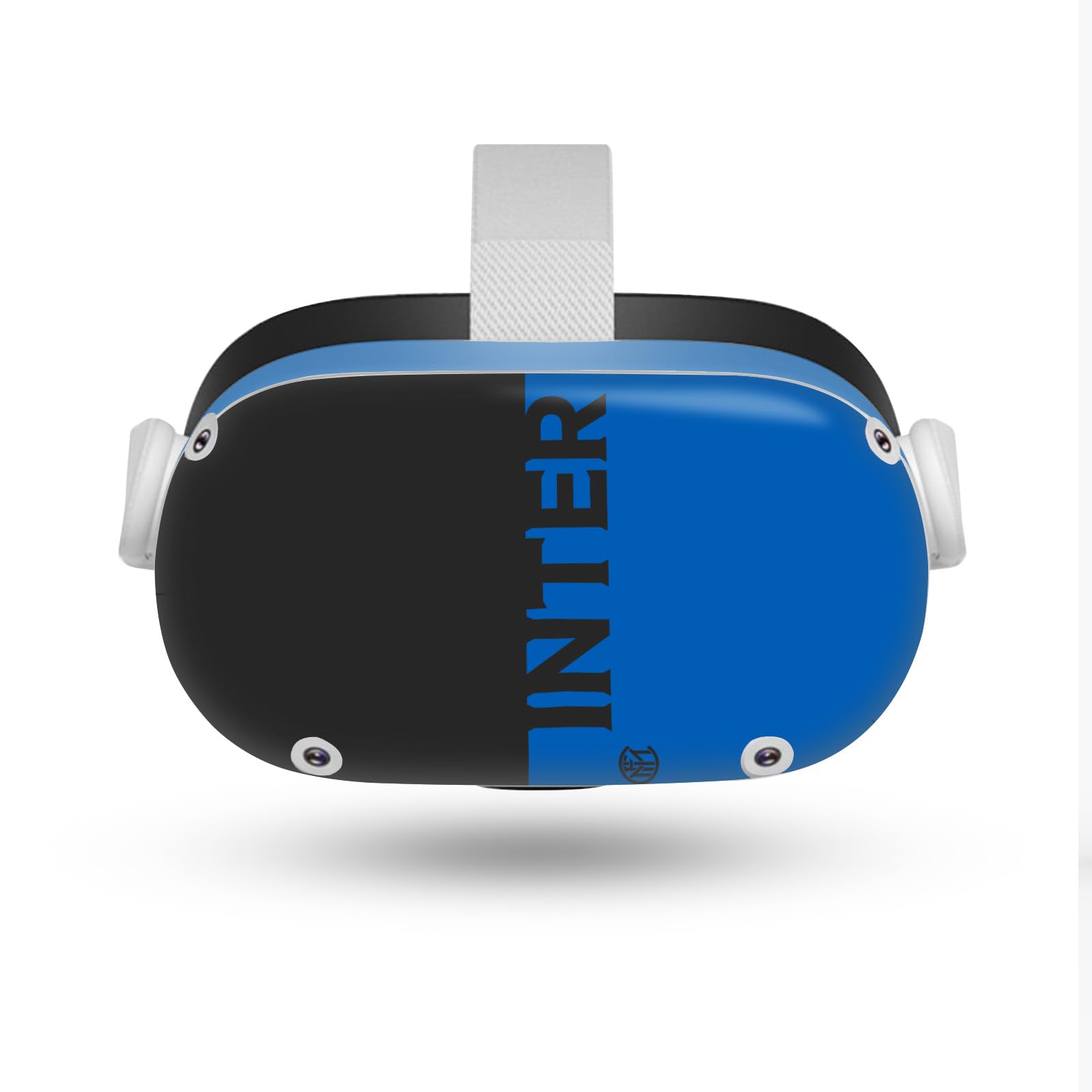 Head Case Designs Officially Licensed Inter Milan Blue and Black Full Logo Vinyl Sticker Skin Decal Cover Compatible with Meta Quest 2