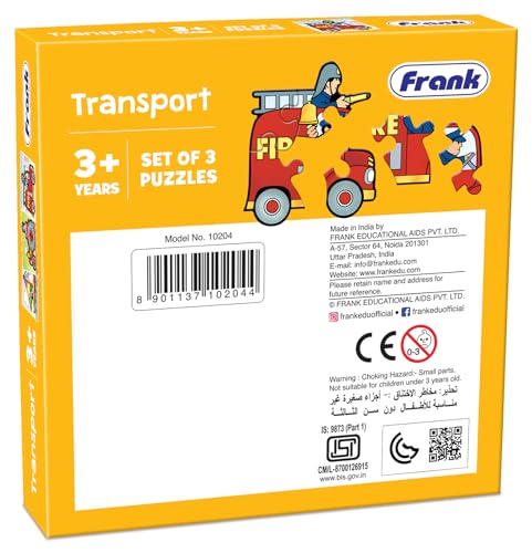 Frank Transport Theme Jigsaw Puzzle for Kids Above 3+ Years - Fun & Challenging Brain Booster Games for Kids - Educational Puzzle for Focus and Memory - 10204 - Image 7