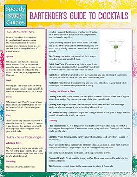 Paperback Bartender's Guide To Cocktails (Speedy Study Guides) Book