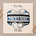Police Wife Bracelet – Blue and Black Infinity Love Charm Bracelet with Handcuff Accent – Thin Blue Line Jewelry Gift for Police Officer Wives, Law Enforcement Support, or Appreciation