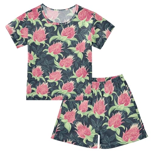 Pajama Sets Pitayas Short Sleeve Summer Sleepwear 2 Piece Pjs