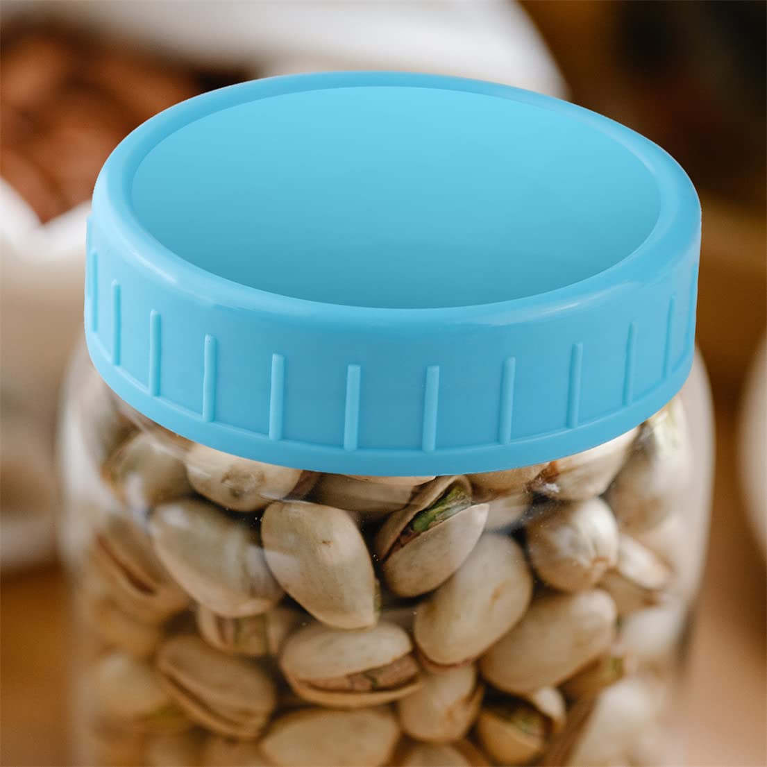 Sourcing Map Lot De 42 Couvercles De Bocaux Mason - 70 Mm - Bouchons En