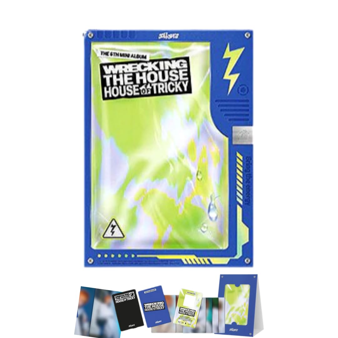 Xikers Mini album House of Tricky Poca Ver Superpower avec carte QR et photocards
