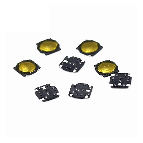 Micro Switch 100PCS Metal Dome 3.7 * 3.7 * 0.35mm Thin Film Touch Switch 4 Feet Foot Patch Micro Button Switch 3.7 * 3.7 * 0.35MM