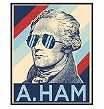 Alexander Hamilton Wall Art Decor -8x10 Home, Room, Classroom, Apartment Decor Poster - Cool Funny Gift for Men, Teens, Student, Lin Manuel Miranda, Broadway Musical Play, US American History Teacher