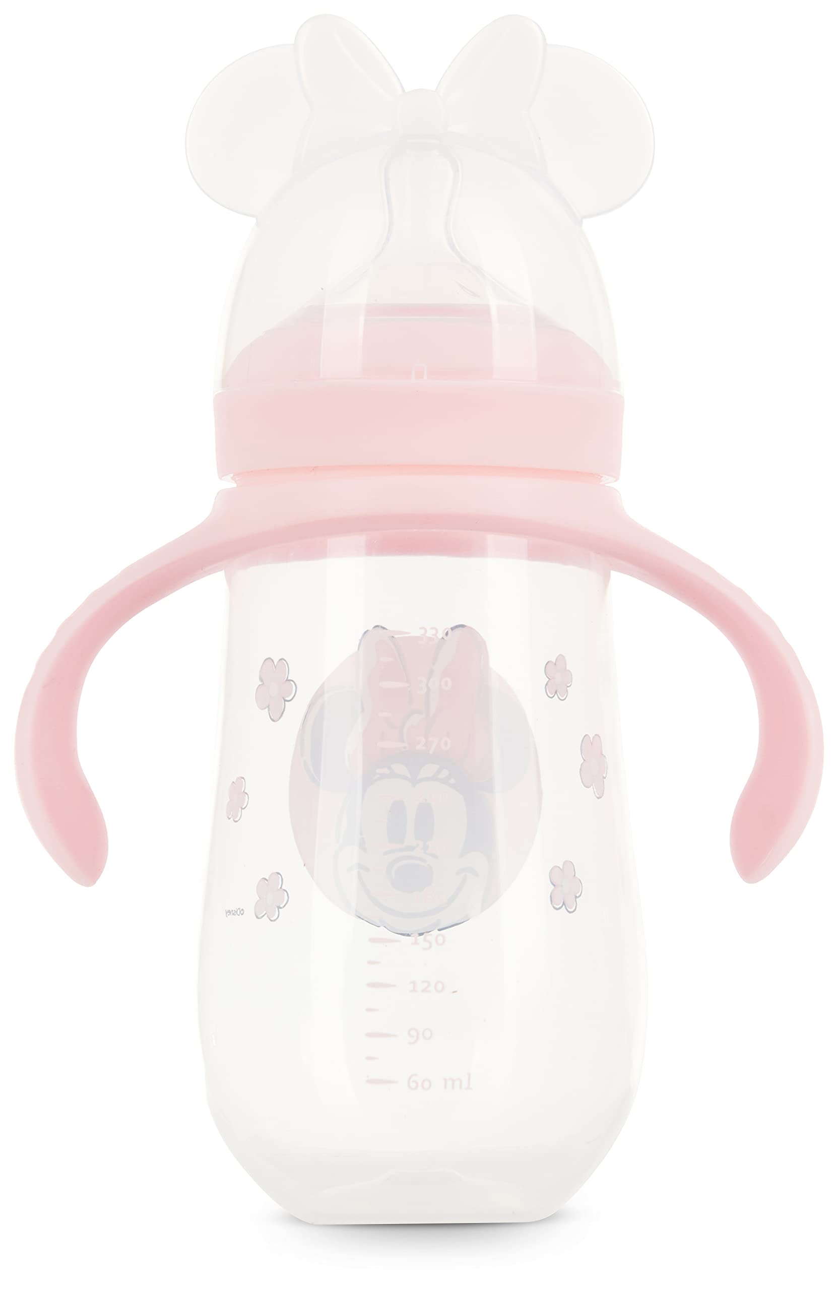 Disney Sippy Cups for Toddlers, Learner Sippy Cups for Kids with Pacifier, BPA-Free Trainer Cup with Handles, Leak-Proof Minnie Mouse and Mickey Mouse Sippy Cups, Perfect Unisex Gift for Children