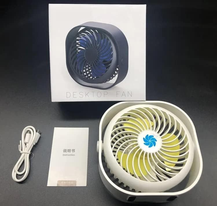 Image of Small Desk Fan, Portable 3-Speed Table Cooling Fan with Quiet Operation, Multicolor (DF-1)