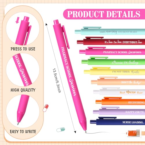 Image of Censen 30 Pcs Nurse Graduation Gifts Sticky Notepad with Pen and Ribbon Nursing Note Memo Pad Funny Appreciation Sticky Pads List to Do Notes for Nurses Doctor Office Gift