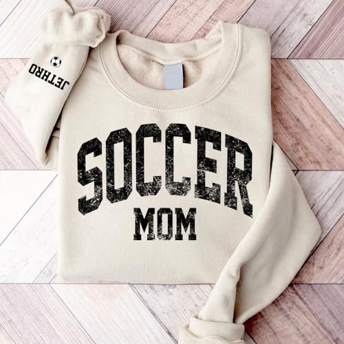 Personalized Soccer Mom Shirt, Custom Sport Mom Shirt, Shirt for Soccer Mom Lover, Gift for Mom, Support Soccer Match Outfit 24