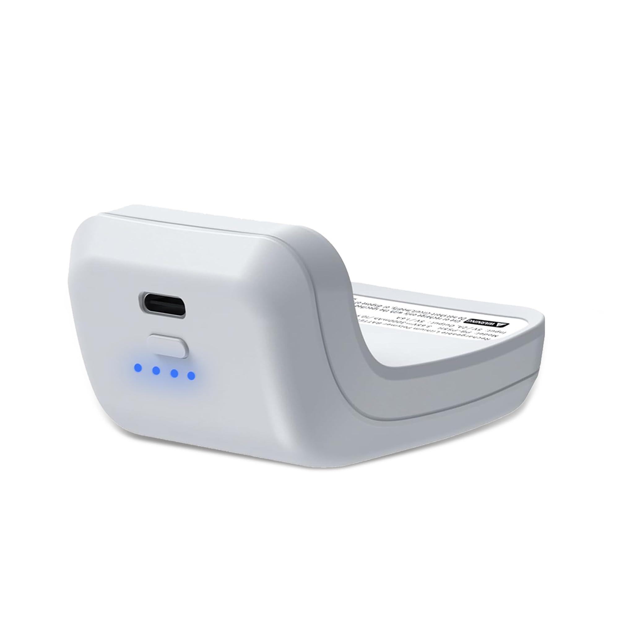 Batteria per controller PS5, 3000 mAh, batteria esterna per controller PS5, accessorio portatile PS5 con display LED, cavo di ricarica Type-C