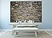 GREAT ART Photo Wallpaper – Grey Stonewall – Picture Decoration Realistic Wall Cladding Stone Optic Rustic Look Industrial Design Style Image Decor Wall Mural (82.7x55.1in - 210x140cm)