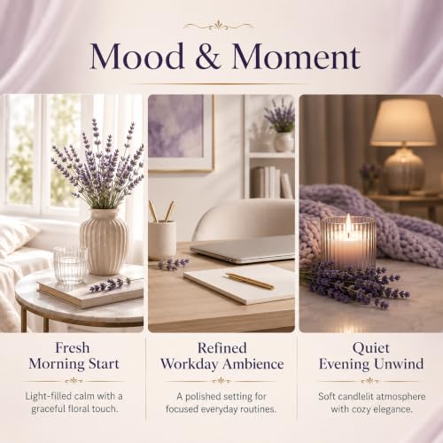 Image of AROMATICO Lavender Diffuser Oil for Long-Lasting | Premium Home Fragrance Oil for Aromatherapy, Meditation & Concentration | Versatile Use in Diffusers, Air Fresheners 30ml