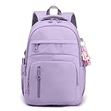 Mochila Feminina Escolar-Passeio-Trabalho Grande Impermeável(2401 lilas)