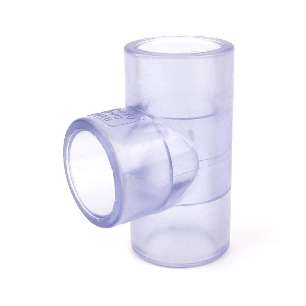 Schlauch-Schnellverbinder, 1 Stück ID 63–110 mm, transparente PVC-T-Verbindungsstücke, Gartenbewässerung, Aquarium, DIY, gleiche industrielle Wasserrohrverbindungen(Inner Dia 110mm)