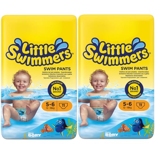 Little Swimmers Swim Pants for Babies Size 5-6 (12-18 kg) 11 Swim Pants (Pack of 2)