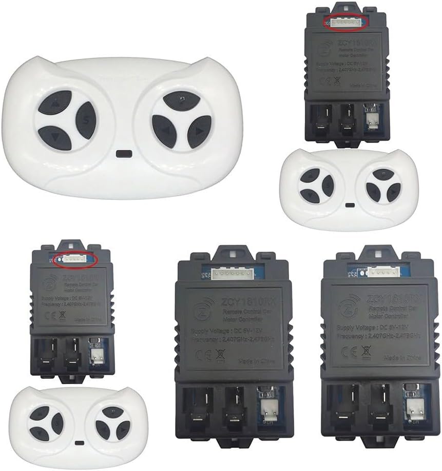 JR1810RX 6-12V Control Box for Electric Car Receiver for ZCY1810RX 5 Pin 7 Pin Remote Controller Replacement Part for Children Vehicle System Operated Motor Drive(ZCY1810RX 7pin) image 5