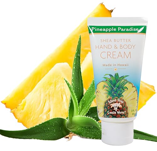Island Soap & Candle Works Island Soap and Candle Works Shea Butter Body Cream for Men and Women - Body Moisturizer for Dry Skin - Beauty and Personal Care - Hawaiian Gifts - Kauai Kiss, 3 Fl oz. Bottle