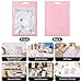 Svaldo Resealable Bags for Small Business, Pack of 100, Pink Mylar Bags with Window for Sample, Jewelry, Bracelet, Lip Gloss Packaging, 3.74x4.72 inch, 3 Mil