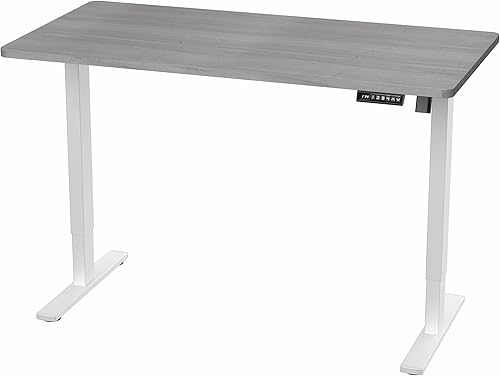 Vista 326 de VIVO DESK-KIT-1W6G - Escritorio eléctrico de pie de 60 x 24 pulgadas, ajuste de altura de memoria, serie 1B, parte superior de nogal oscuro de una
