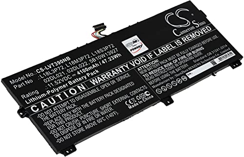 Batería compatible con Lenovo tipo 5B10W13928, 11,52 V, polímero de litio Cover