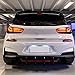 Rear Bumper Diffuser Splitter Cover For Hyundai I30N MK3 Hatchback 2017-2019 Black