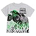Monster Jam Grave Digger Monster Truck Toddler Boys T-Shirt and Shorts Outfit Set Gray/Green Grave Digger 4T