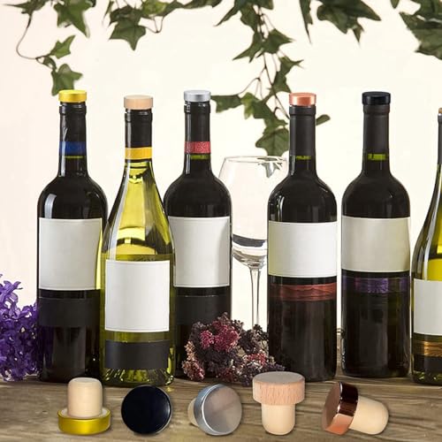 Tapón de vino de corcho en forma de T para catas y conservación de botellas de vidrio 4