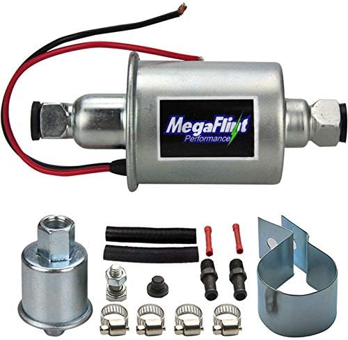 Megaflint Inline Fuel Pump 12V Universal Electric Fuel Pump Low Pressure 5-9 PSI For Gas Diesel E8012S HEP-02A