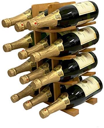 Decomil - Estante para Vino 12 Botellas, Estilo Samurai, Apilable miniatura 2