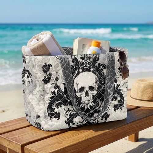 Bolso Tote Grande Acolchado Reversible para Mujer miniatura 3
