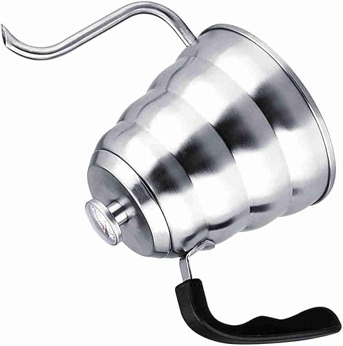 Miniatura 3 de 304 Less - Tetera de acero para verter sobre el café, cuello de cisne con termómetro para el hogar, accesorio multifuncional para uso doméstico