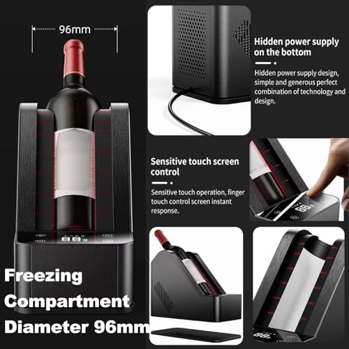 Refroidisseur de vin électrique avec refroidissement réglable 0-20 °C