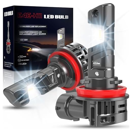 OUSHI H11 LED Scheinwerferlampe mit Straßenzulassung, 800% Helleres Licht 5500K Weiß H9 H8 LED Fernlicht und Abblendlicht mit Zulassung, 2 Stück