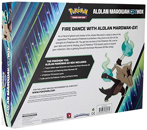 Pokemon Cards TCG: Alolan Marowak-Gx Box | 4 Booster Pack | A Foil Promo Card | A Foil Oversize Card | Genuine Cards - Image 4