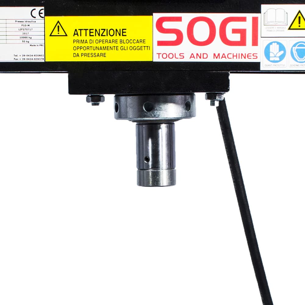 Sogi P10-M - Prensa hidráulica manual de banco, 10 t