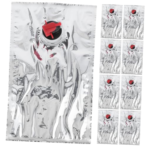 Warmhm 10pièces Pochette De Vin Portable avec Bec Verseur Sachets Boissons Réutilisables pour Transport Et Conservation Festival Et Voyage