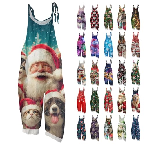 Mono de Navidad para mujer sin mangas ideal para fiestas familiares y cenas temáticas