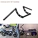 AnXin - Manillar Z Bar 22 mm 7/8" para moto Harley, Triumph,...